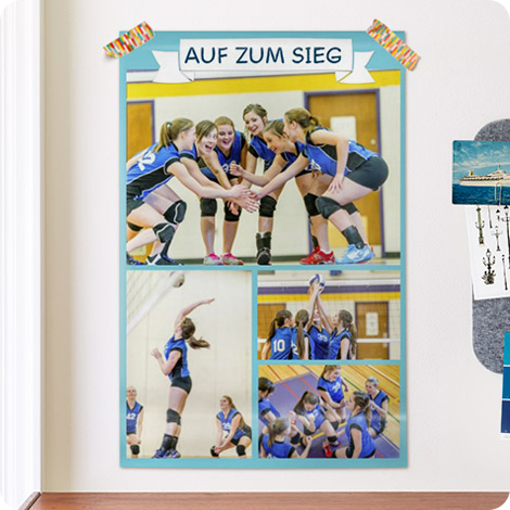 Personalisierte Sportposter